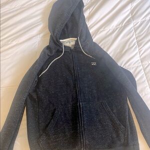 Billabong Navy Blue Zip-Up Hoodie